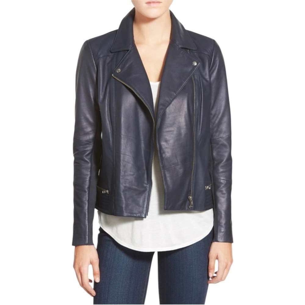 Trouvé Leather Moto Jacket